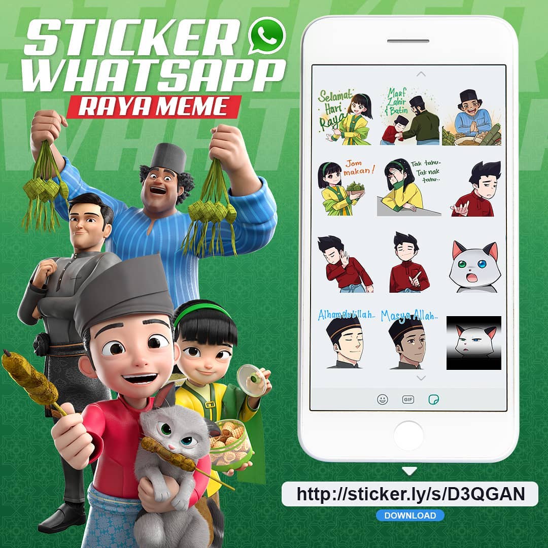 Ejen Ali - Ceriakan Syawal anda dengan sticker Raya Meme... | Facebook