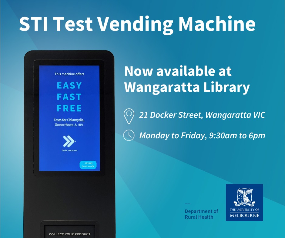 STI test vending-machine dispensing... - Indigo Shire Youth