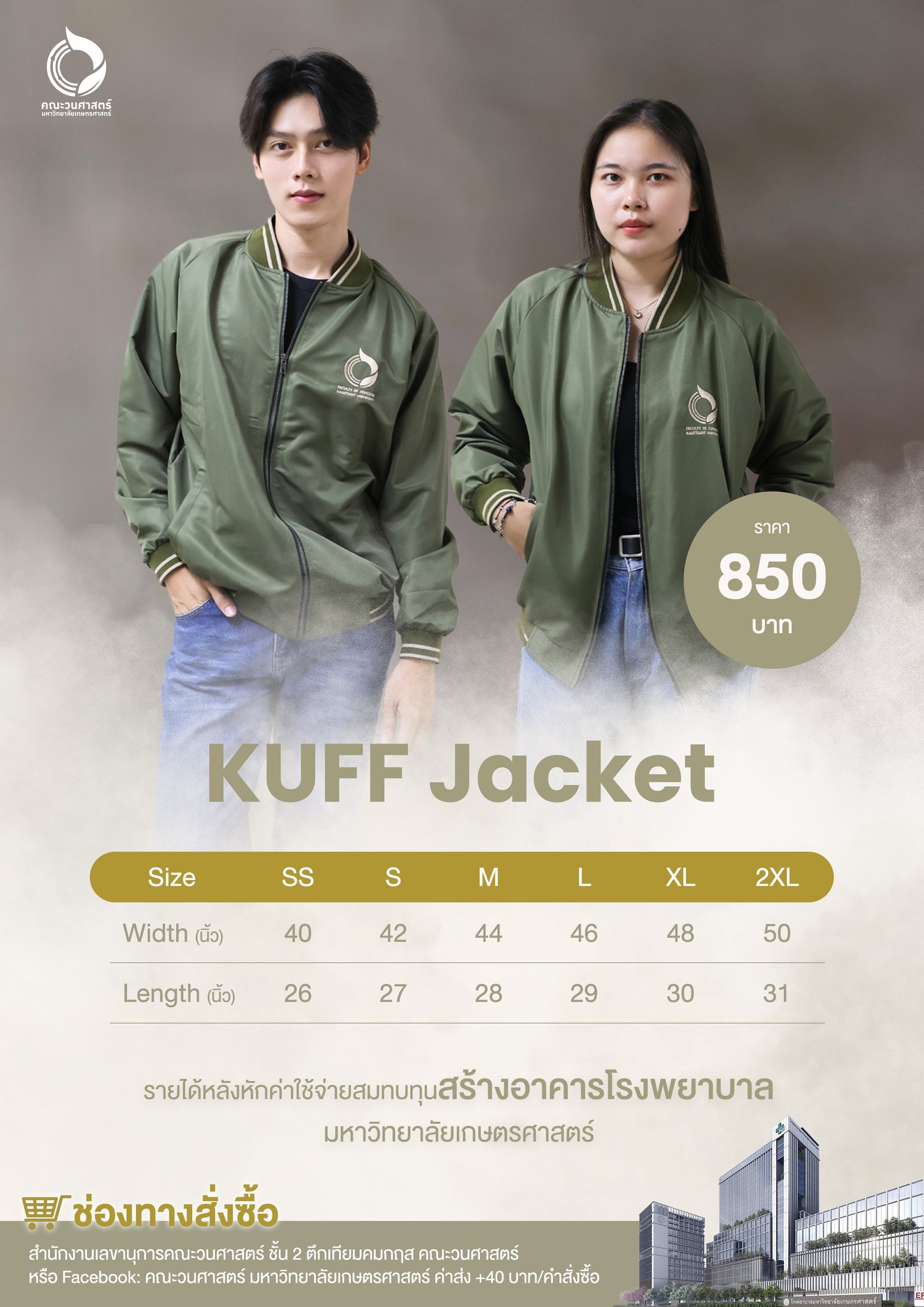 KUFF Jacket... - คณะวนศาสตร์ มหาวิทยาลัยเกษตรศาสตร์ | Facebook