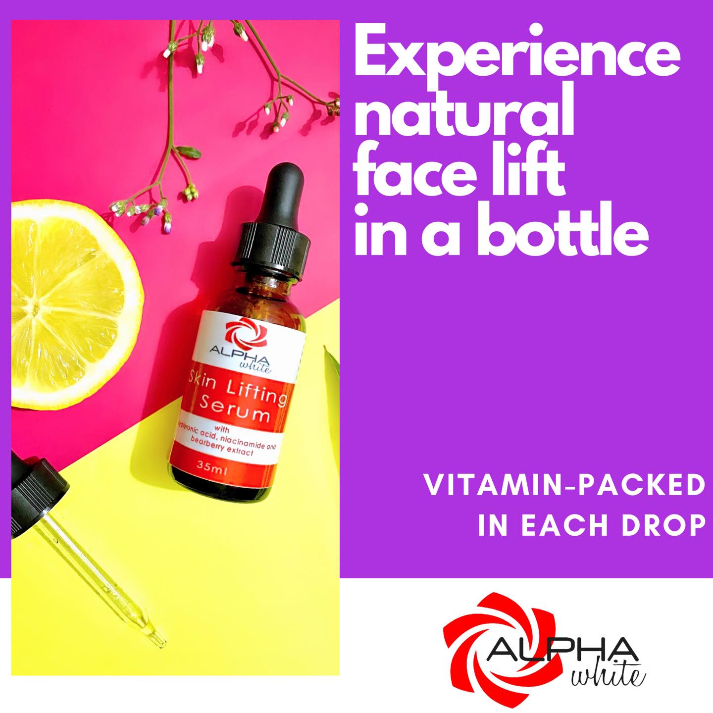 our skin lifting serum is... - Alpha White Skincare Products | Facebook
