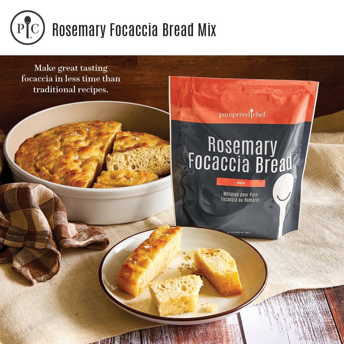 Ligurian focaccia bread mixes available in Angels Camp