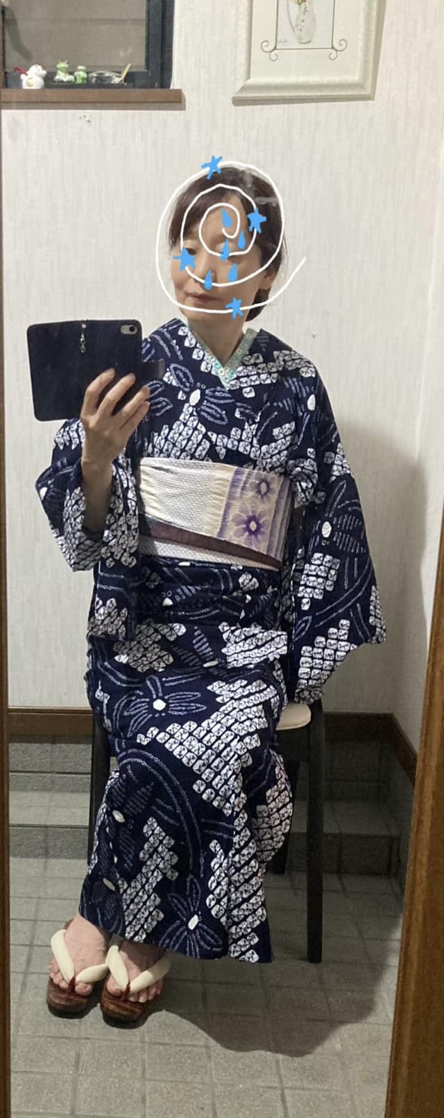 暑くなって来ましたね🥵 すでに洗える着物一択です。 絞りの蜻蛉が