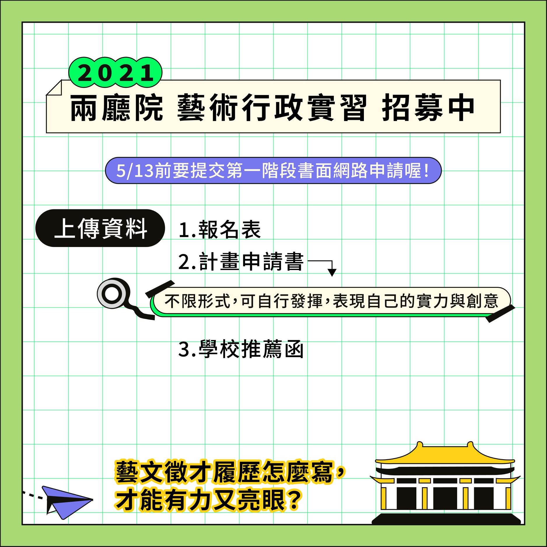 國家兩廳院ntch 實習履歷教戰守則 Facebook