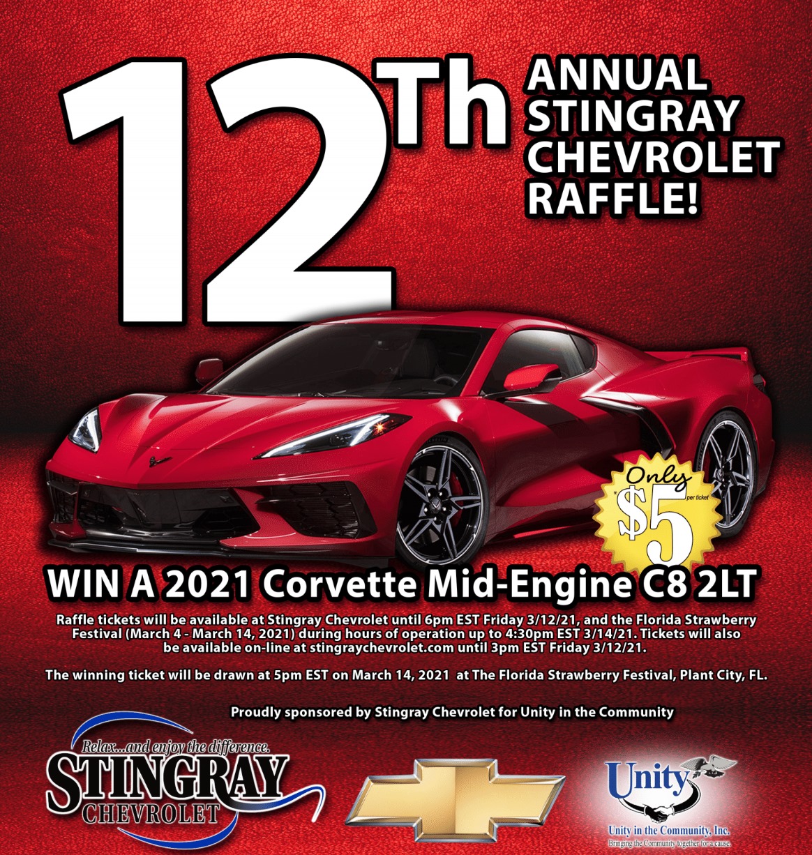 In - Have YOU gotten your Stingray Chevrolet raffle ticket yet??🎟️ ...