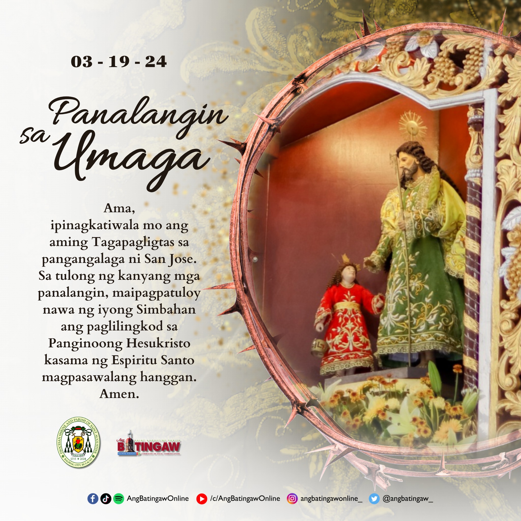 PA... - Ang Batingaw - Saint Augustine Parish Baliwag, Bulacan