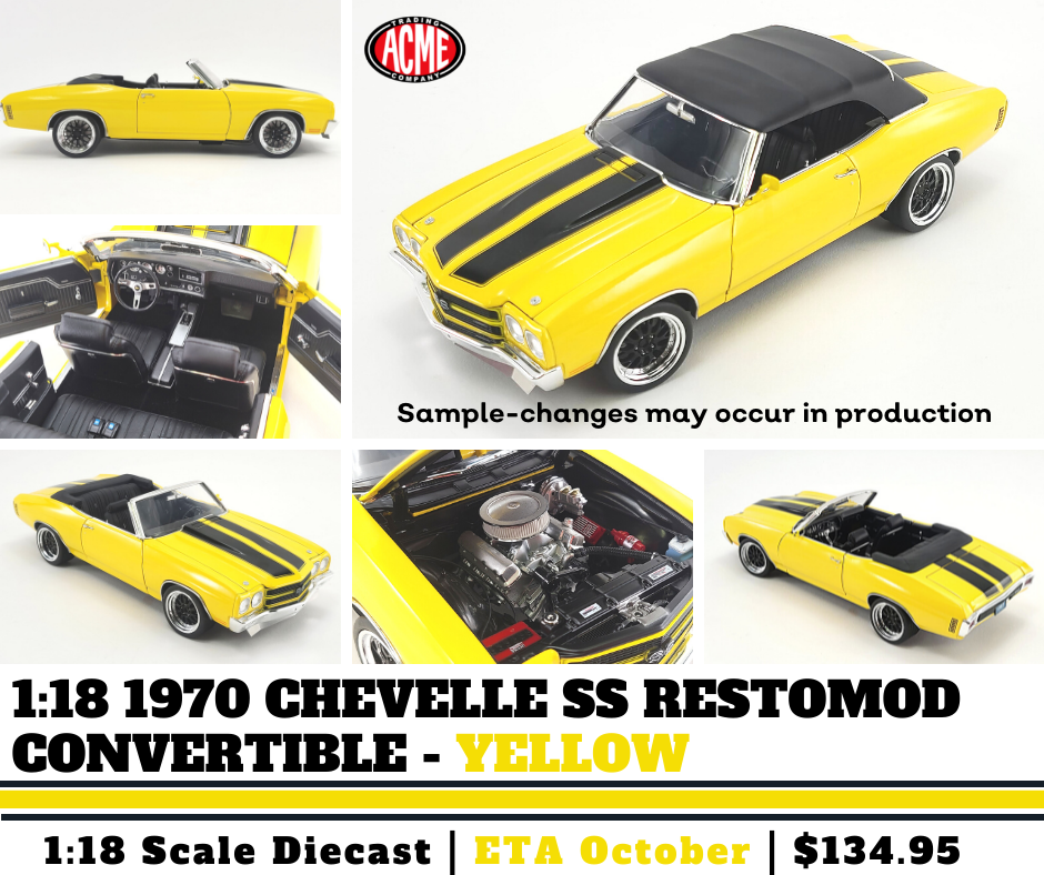 ⚪️ Chevrolet Chevelle SS 454 LS6 📐 1:18 scale ⚙️ ACME