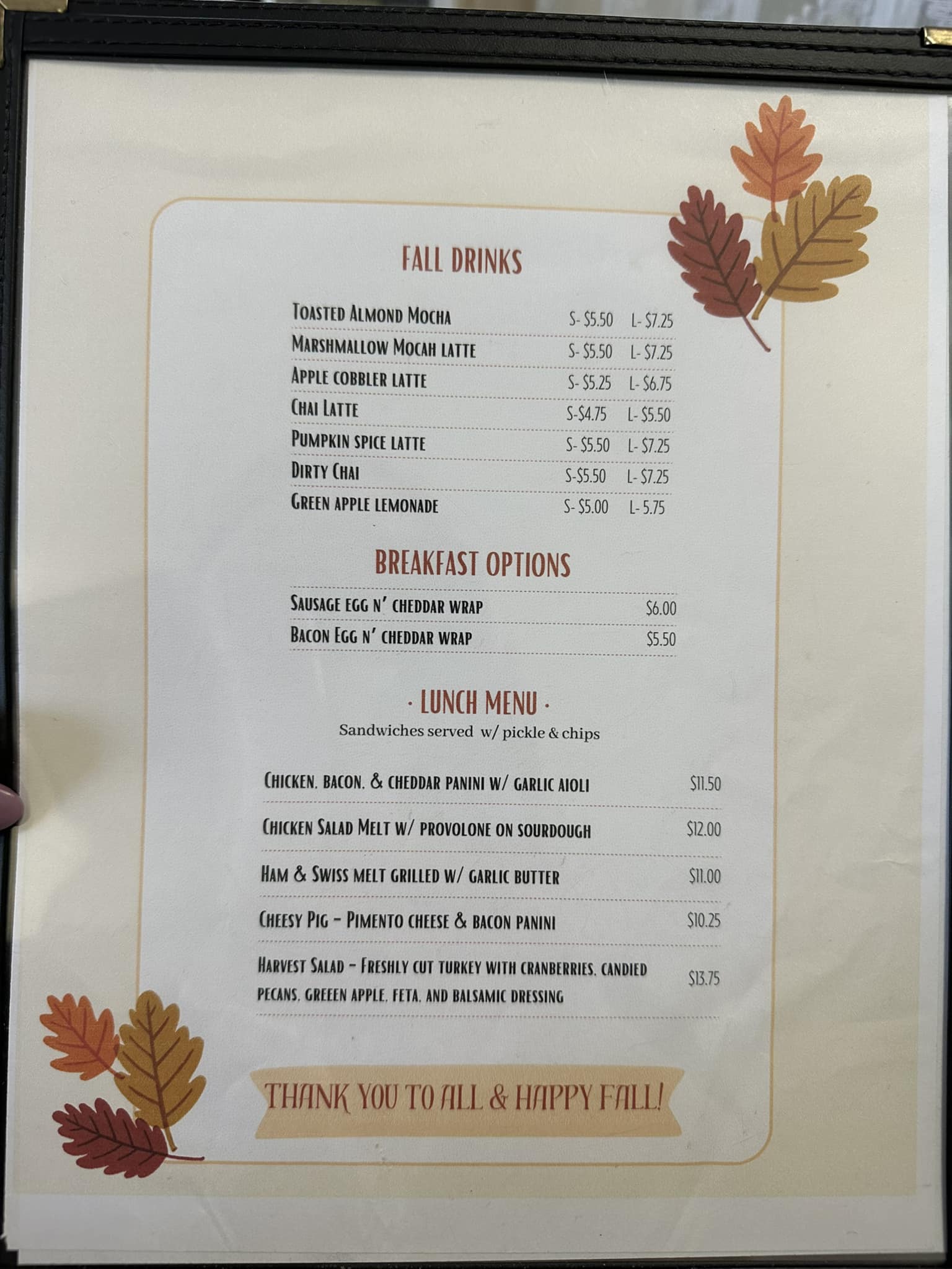 The Rusted Root - Y’all come see us! Our fall menu is out!... | Facebook