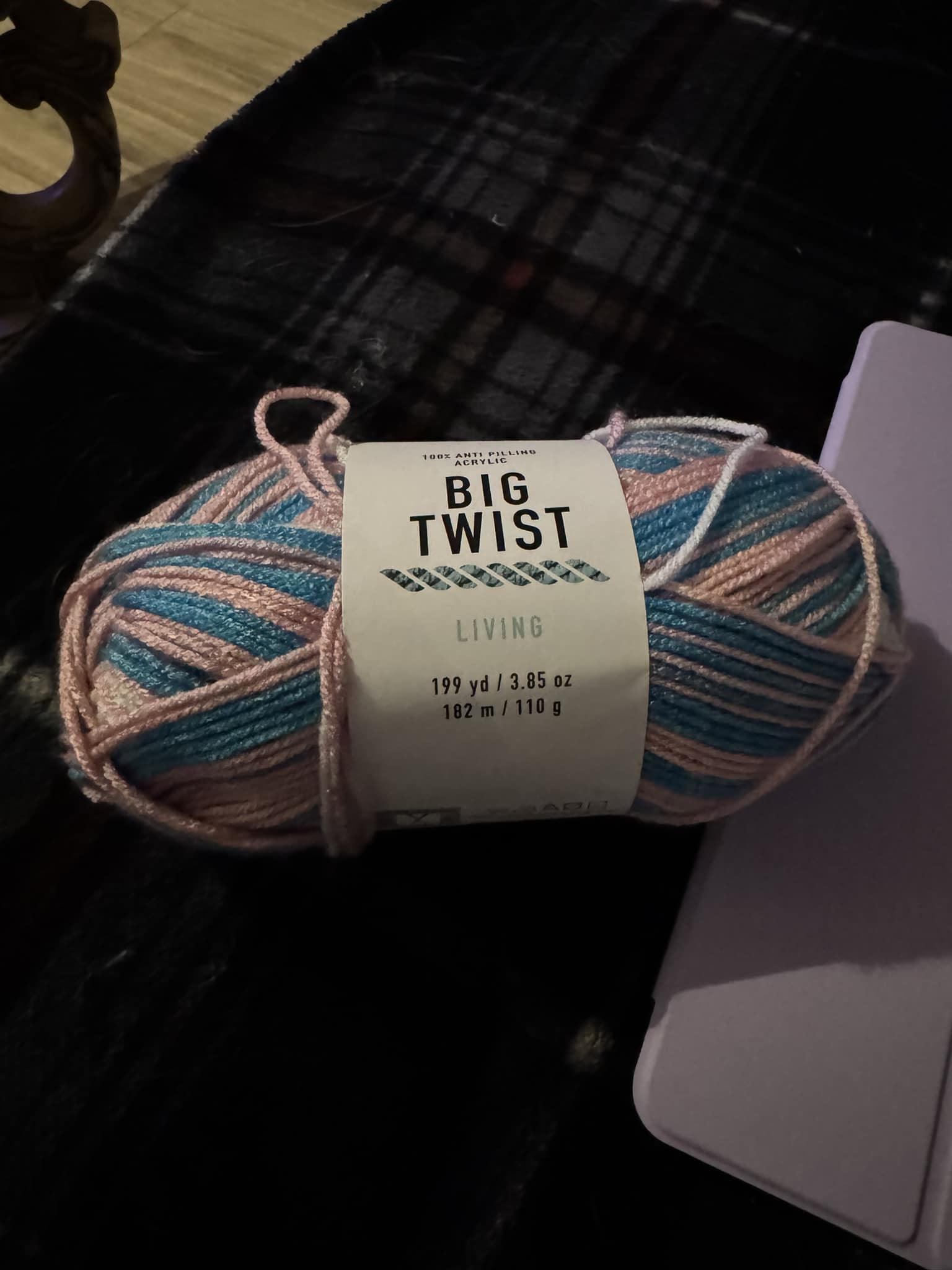 What to make with trans flag colored yarn for a trans friend?