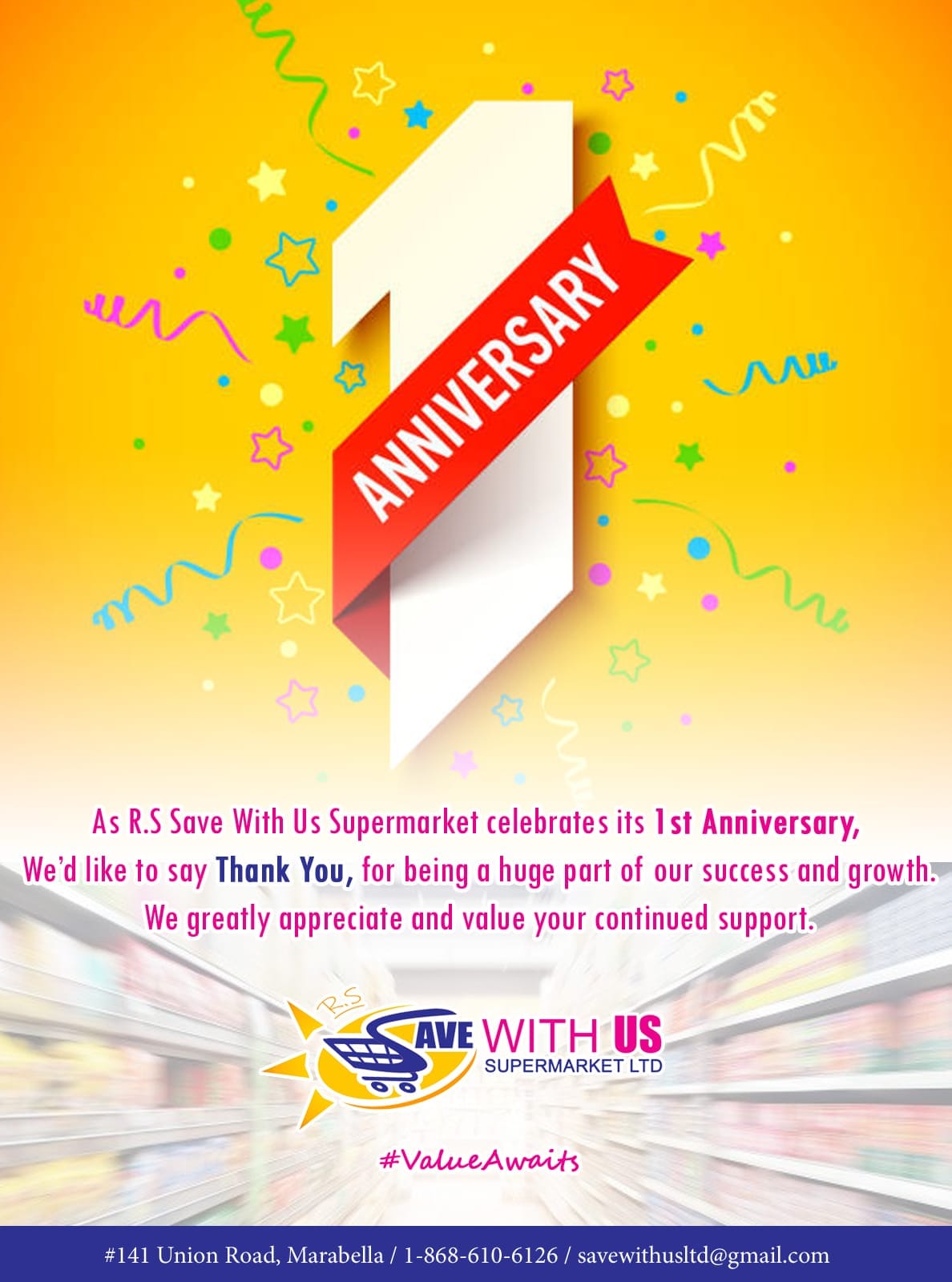 R.S Save With Us Supermarket Limited | San Fernando
