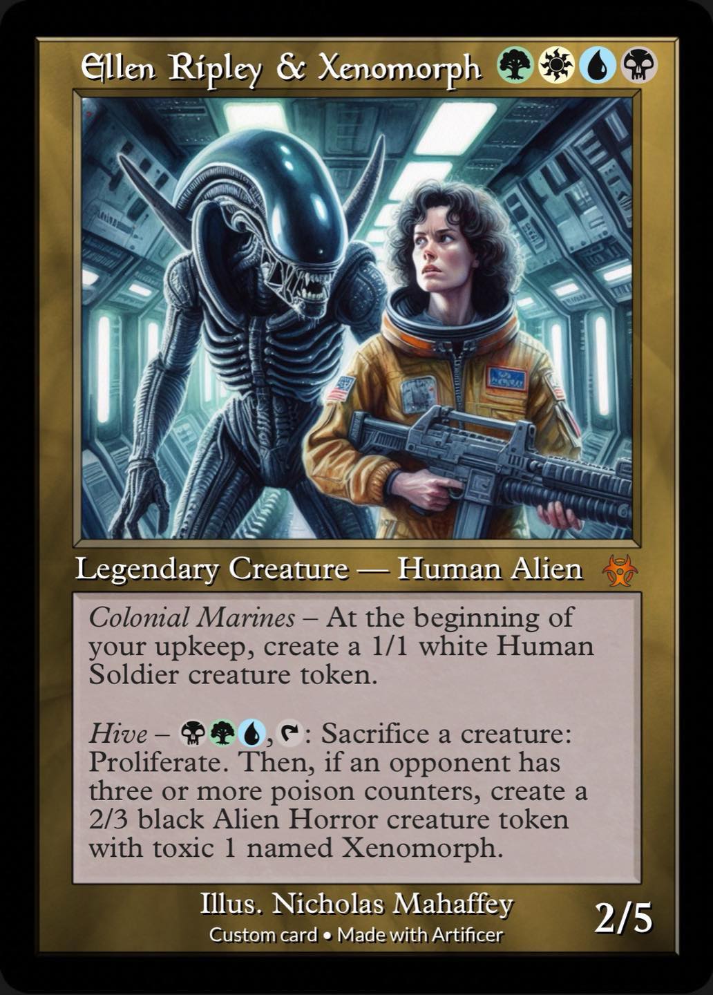 Sharing favorite alien-themed Magic: The Gathering custom cards