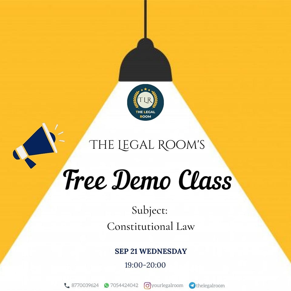 The Legal - The Legal Room is coming up with free demo classes on few ...