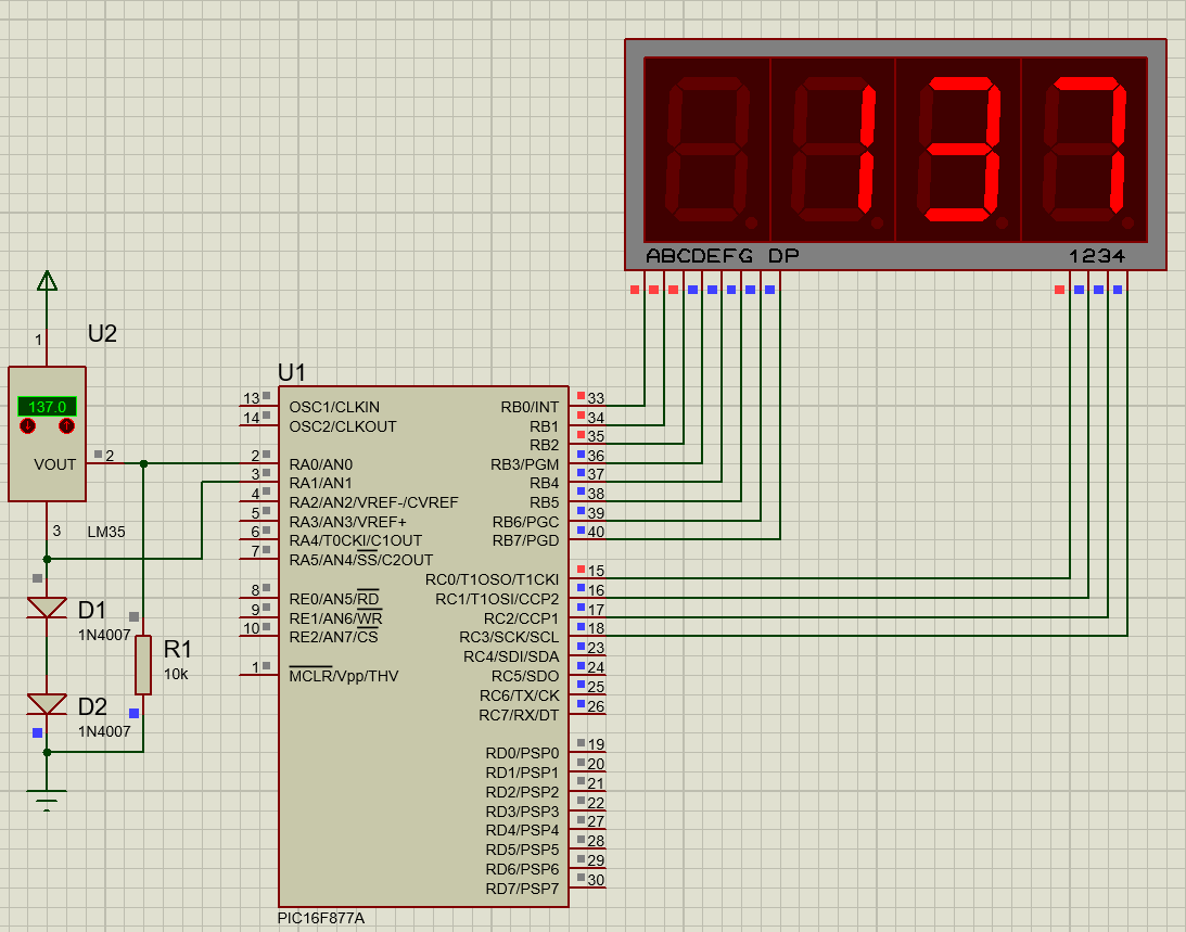 LM35 Temperature Sensor - Programming PIC Microcontroller