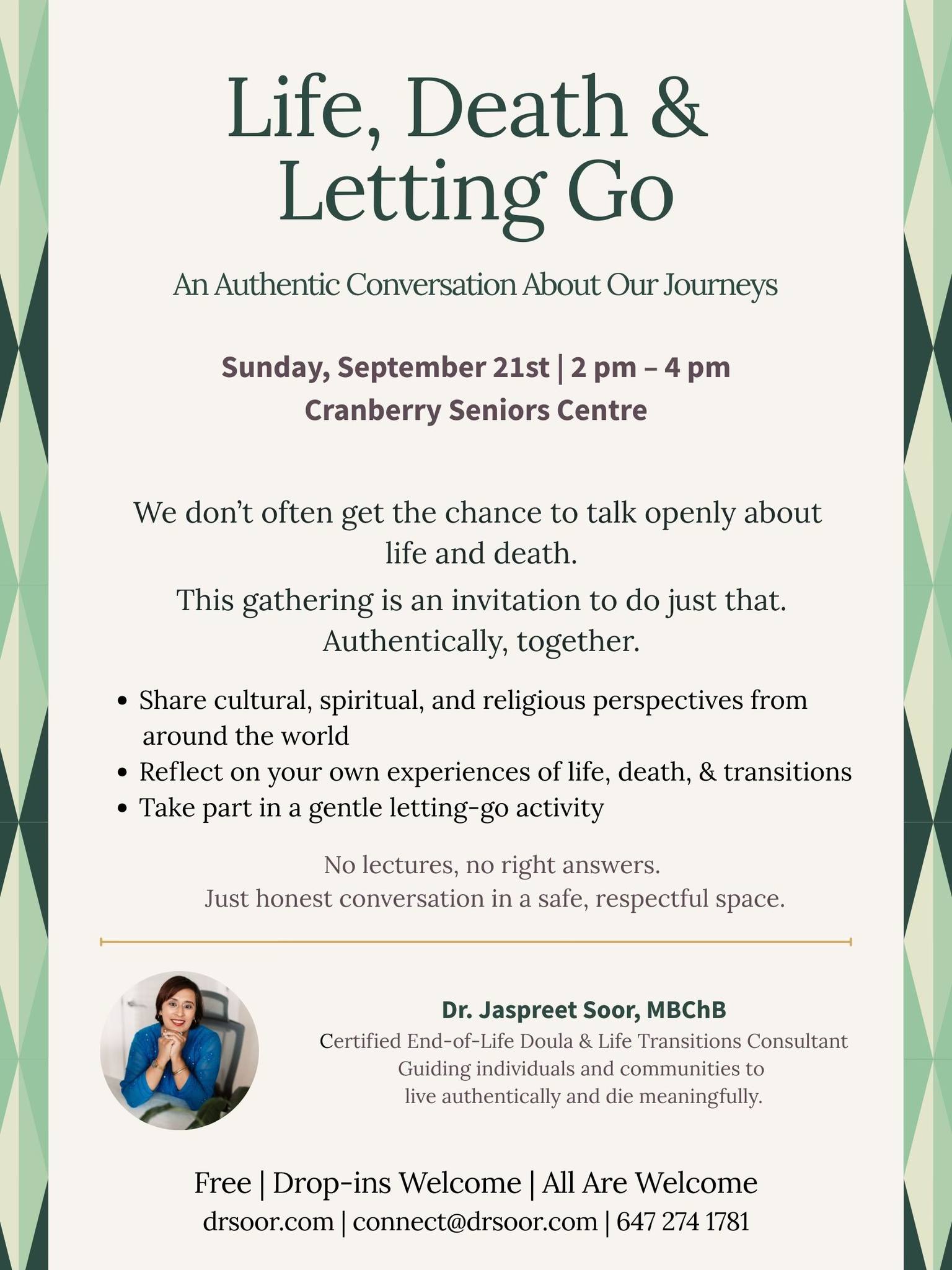 Powell River Message Board | 💫 **Life, Death & Letting Go: An Authentic ...