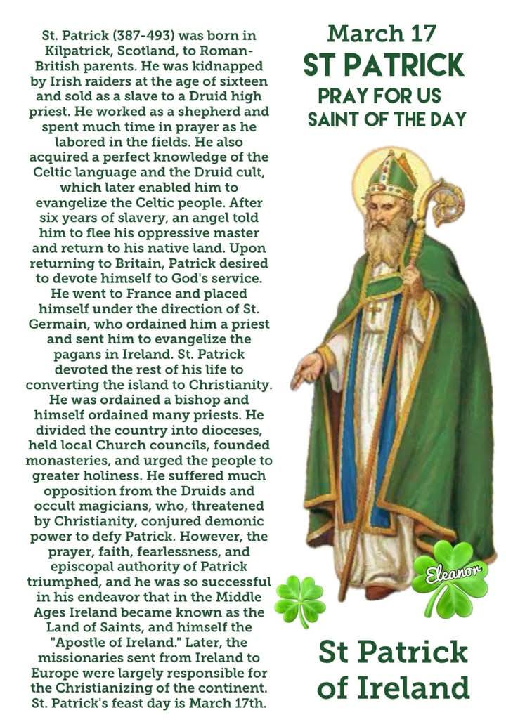 St Patrick Prayer Candles - Set Of 2 Glass Candles With Prayer For Patron Saint Of Ireland
