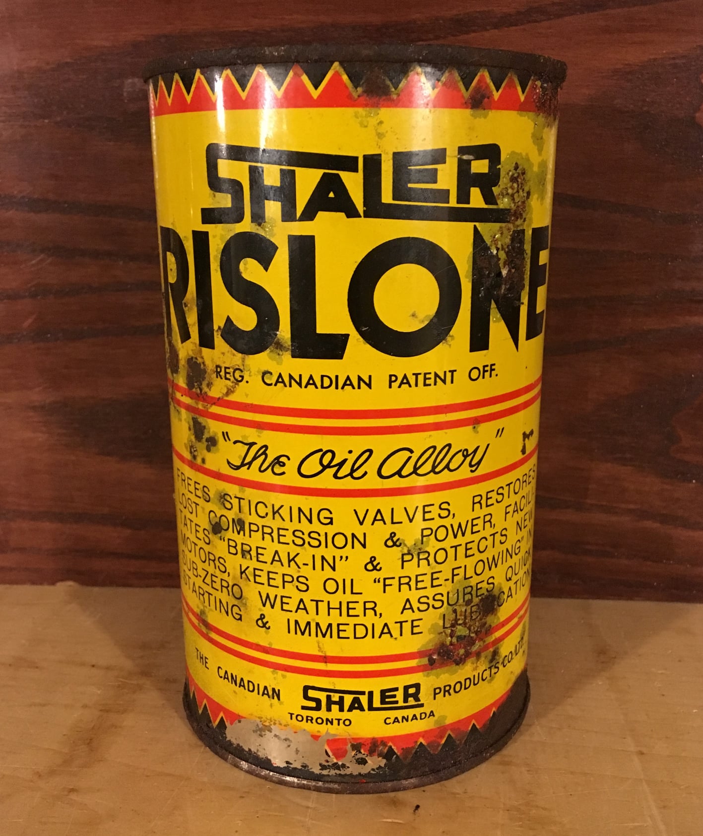 Vintage Shaler Rislone Engine... - POOROLDCANCOLLECTOR
