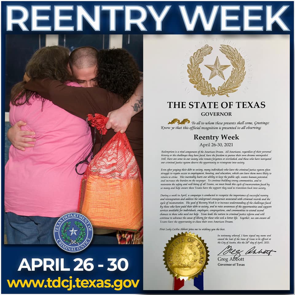 Reentry Week highlights the... - TDCJ - Beyond The Walls | Facebook