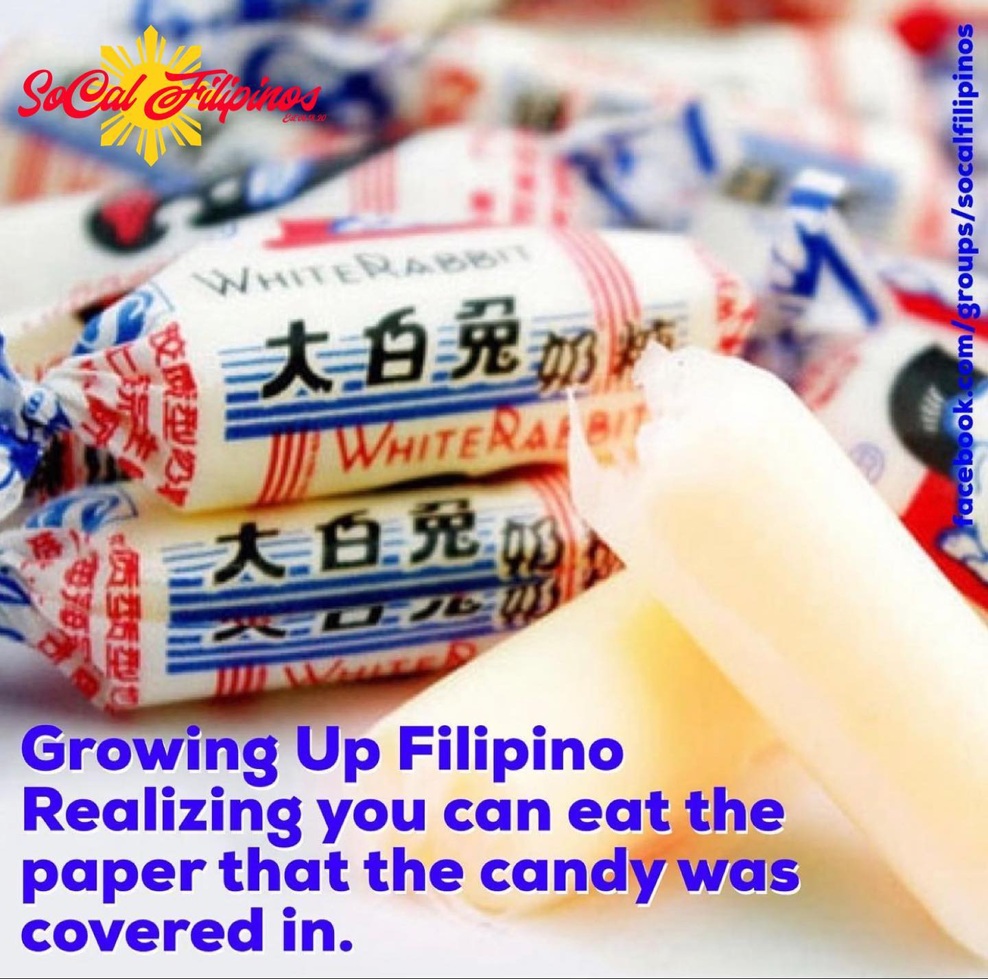 SoCal Filipinos - White rabbit candy! #socalfilipinos...
