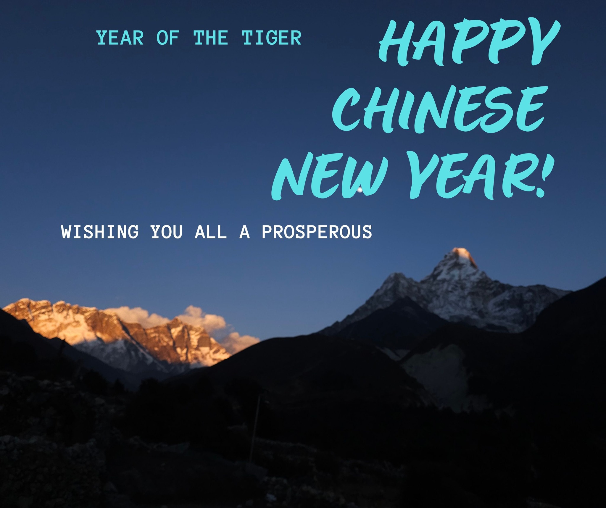 新年快乐，万事如意！ (Xīnnián kuàilè, wànshì rúyì!) 