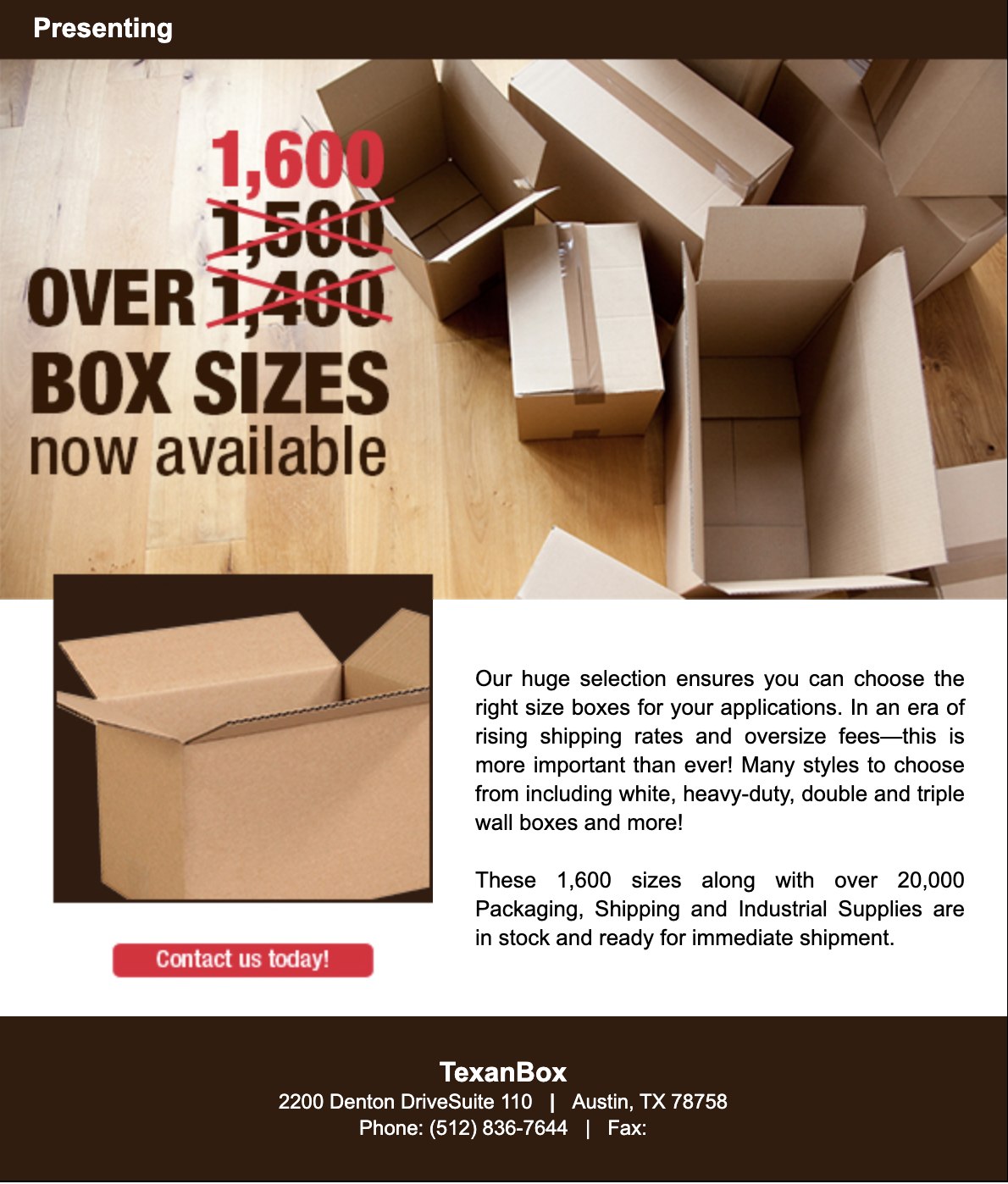 TexanBox Wholesale Packaging and Moving Supplies | Round Rock TX