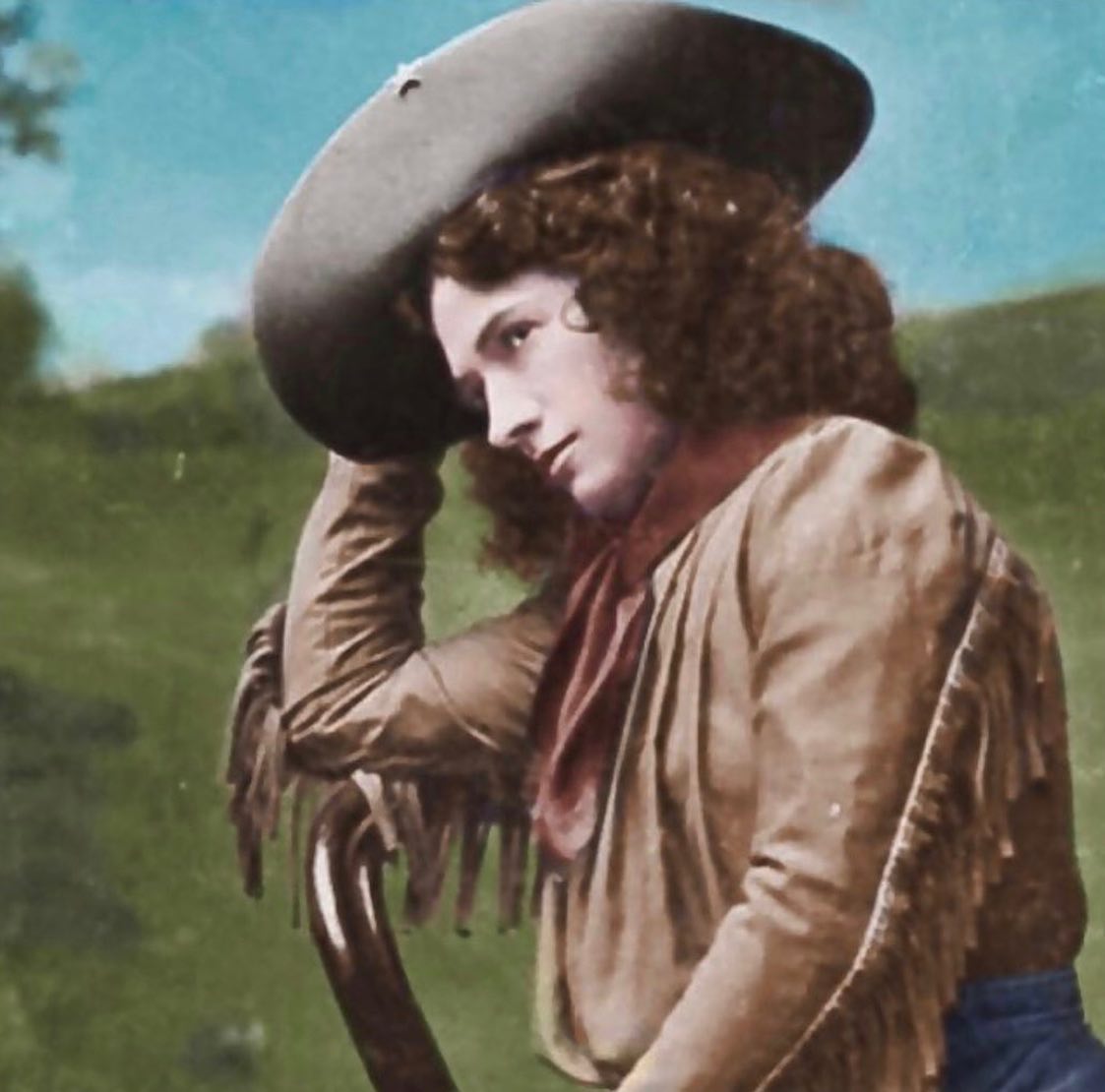 Annie Oakley, 1903 (Colorized). #annieoakley