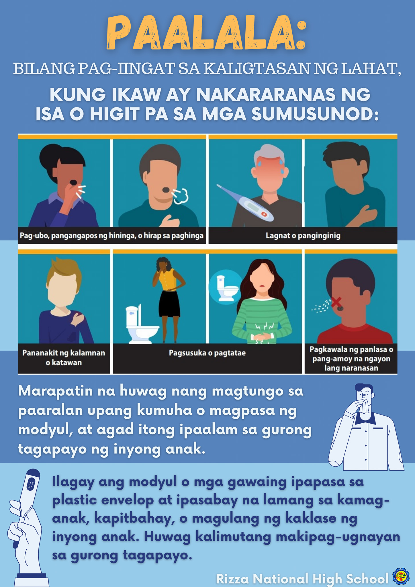 DepEd - PAALALA: Bilang pag-iingat sa kaligtasan ng lahat, kung ikaw ay ...