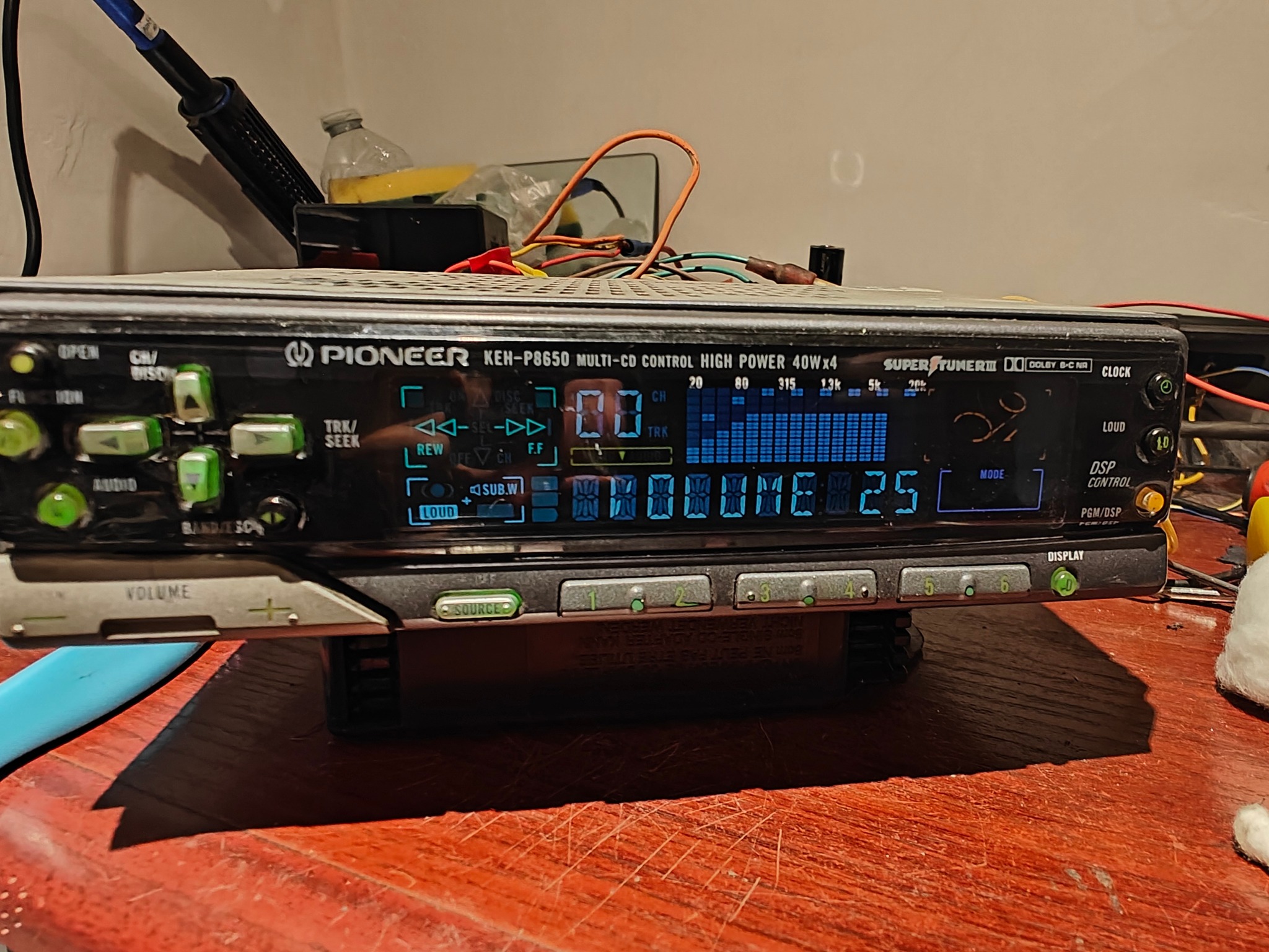 PIONEER KEH P8650 CAR STEREO CASSETTE PLAYER GOOD WORKING ORDER