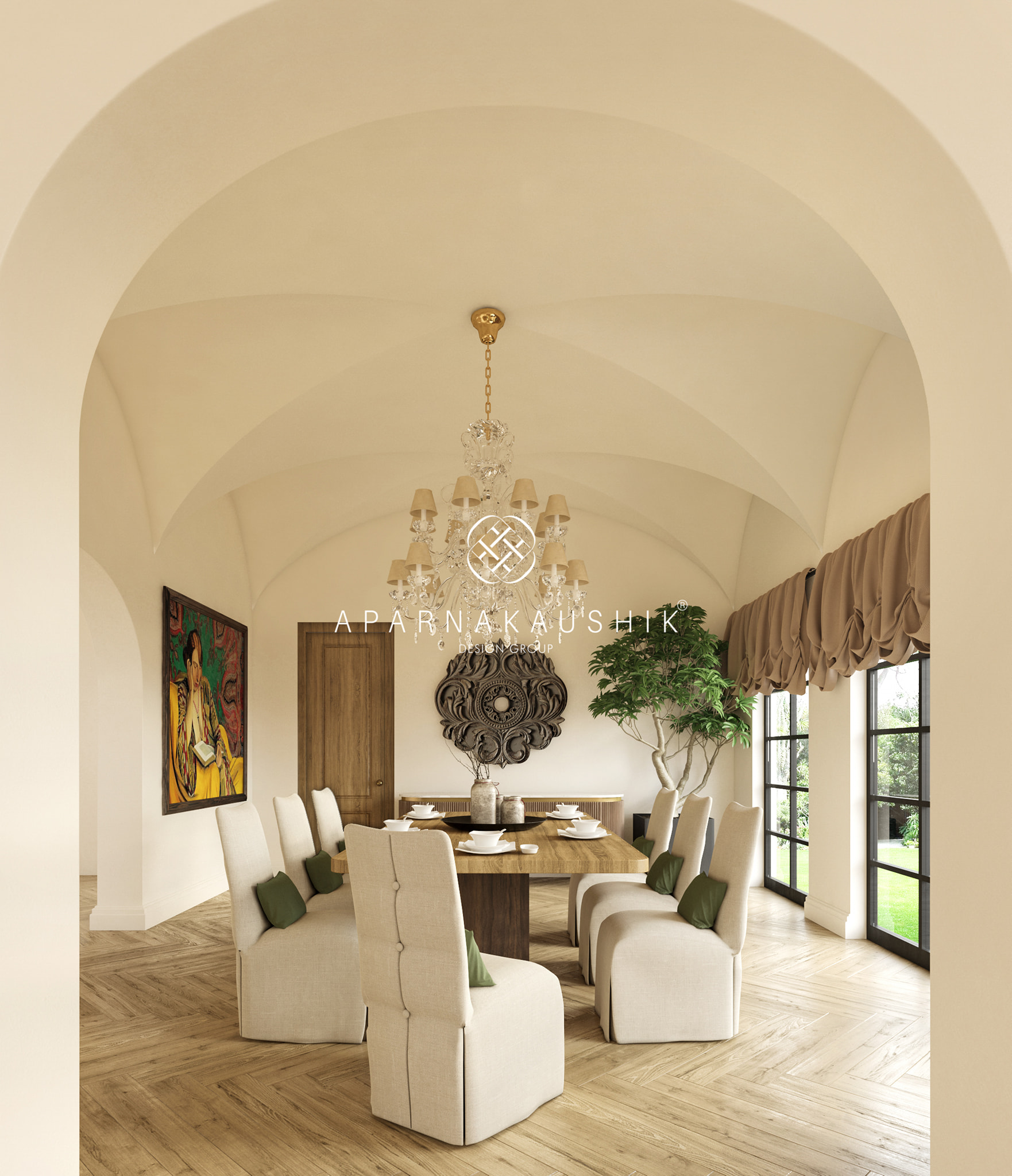 Aparna Kaushik Design Group - Groin vaults revisit classic revival in ...