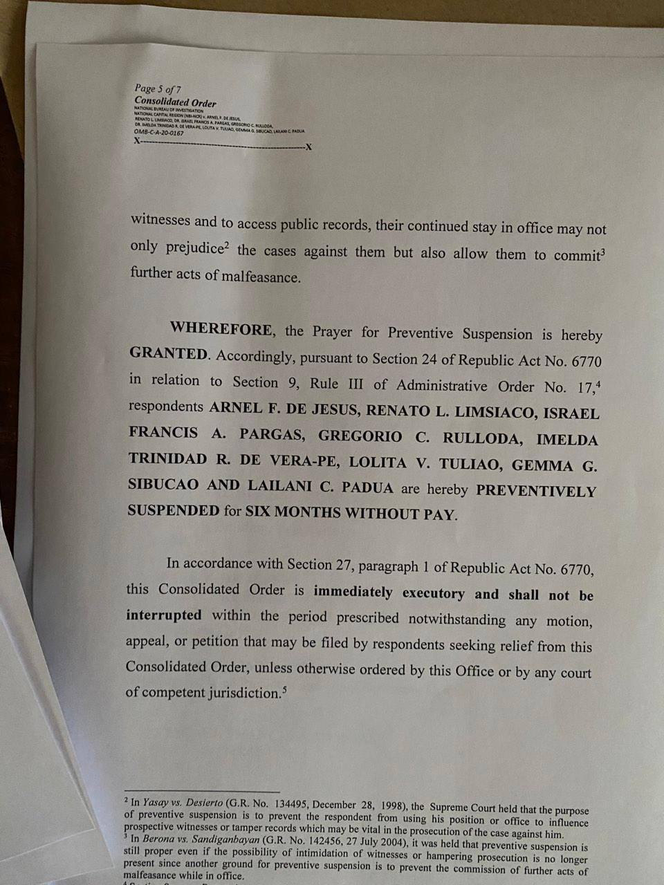 Rappler - JUST IN: Ombudsman Samuel Martires imposes 6-mo...