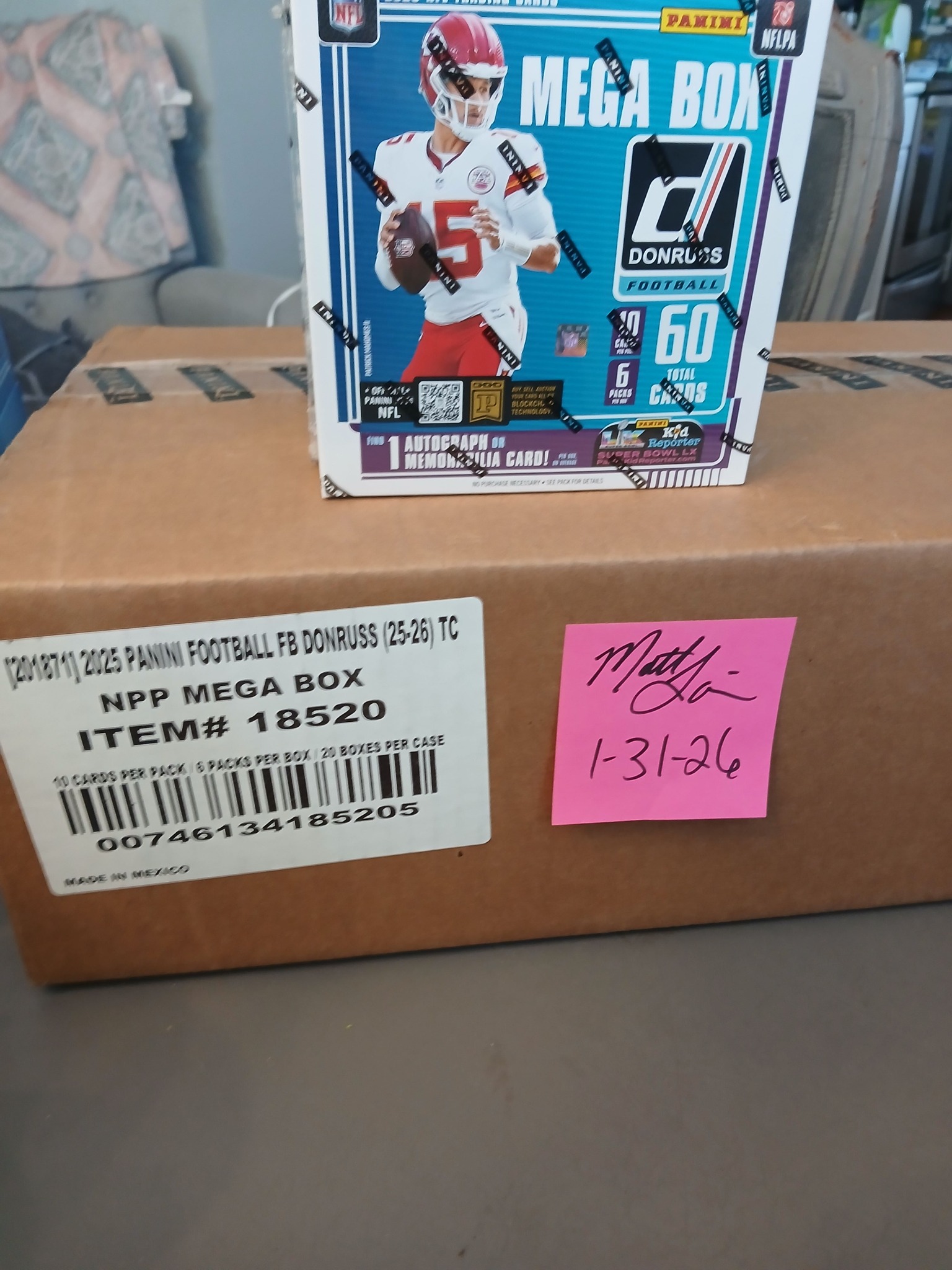 🏈Biggest Wax Razz EVER in the group! 2025 Donruss Mega Full Sealed Case ...