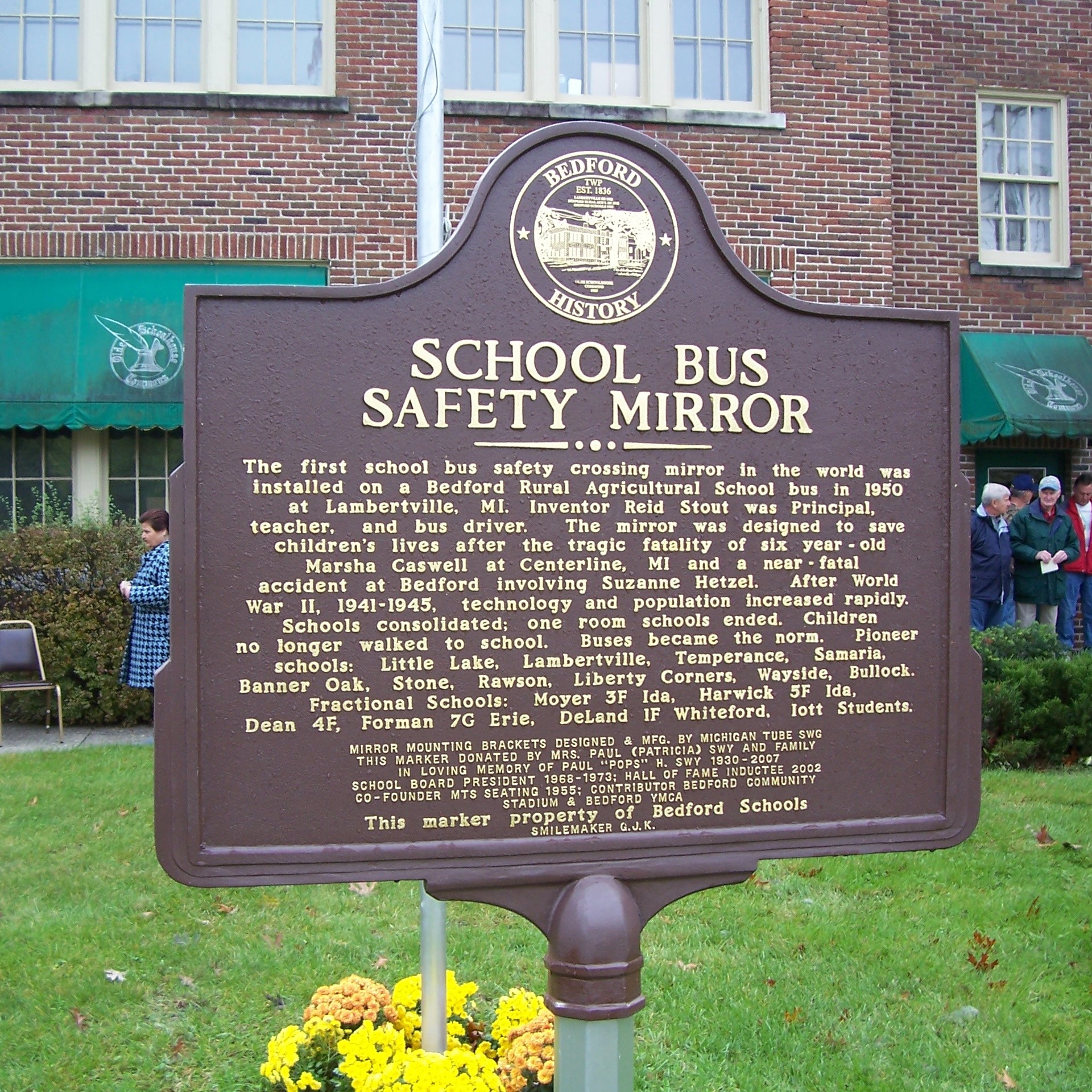 SCHOOL BUS SAFETY As... - Historical Society of Center Line