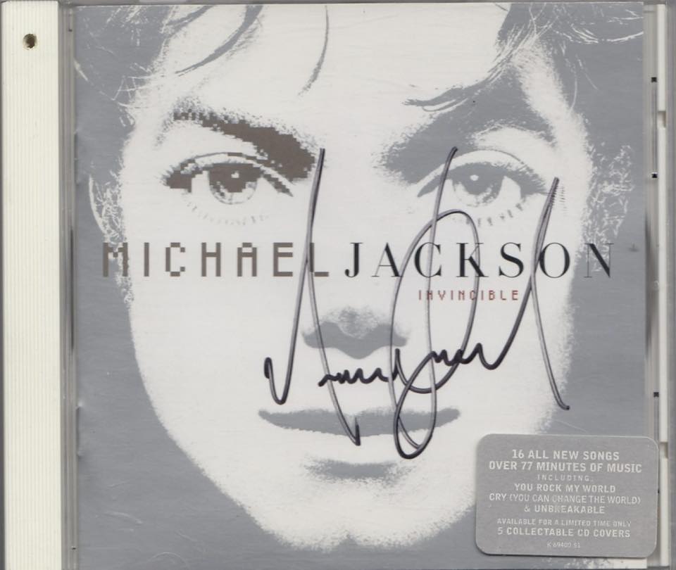 Michael Jackson appeared at the Virgin Megastore in early November