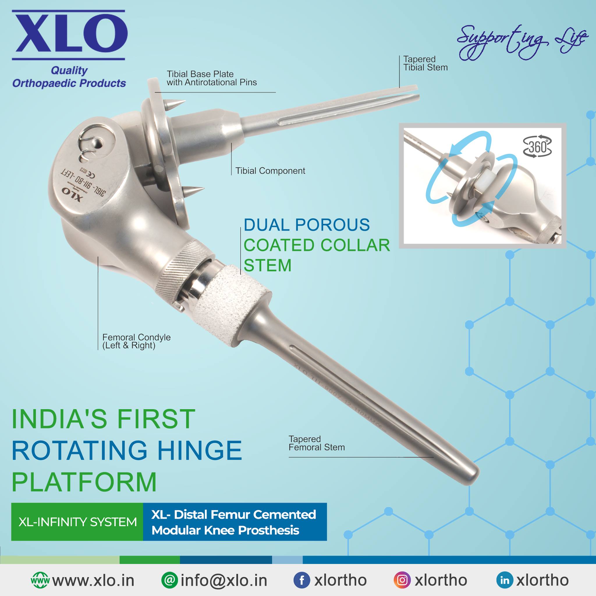 XLO - XL-Infinity System XL-Distal Femur Cemented Modular...
