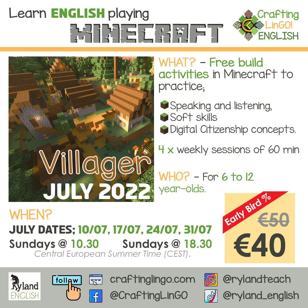 Crafting Lingo - Learn English playing Minecraft