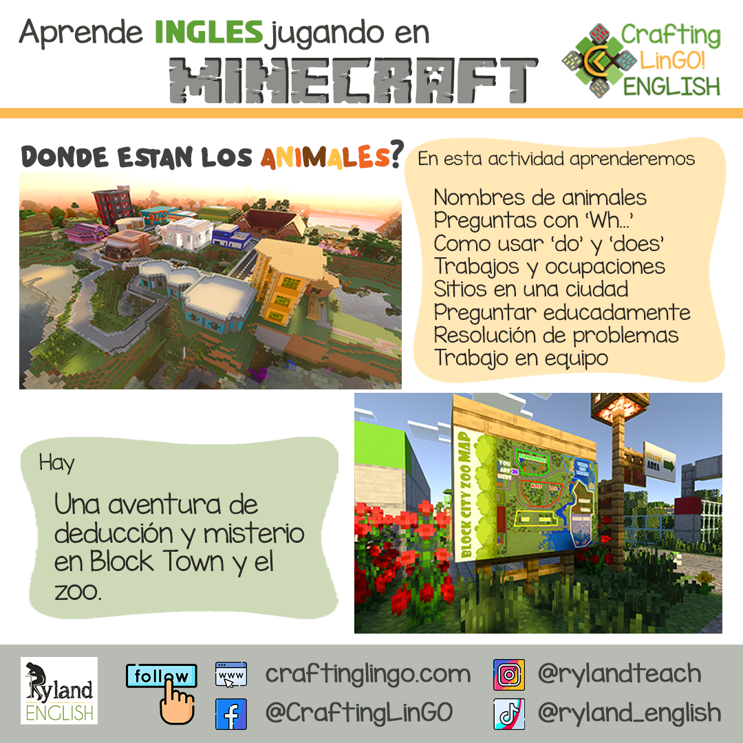 Crafting Lingo - Learn English playing Minecraft