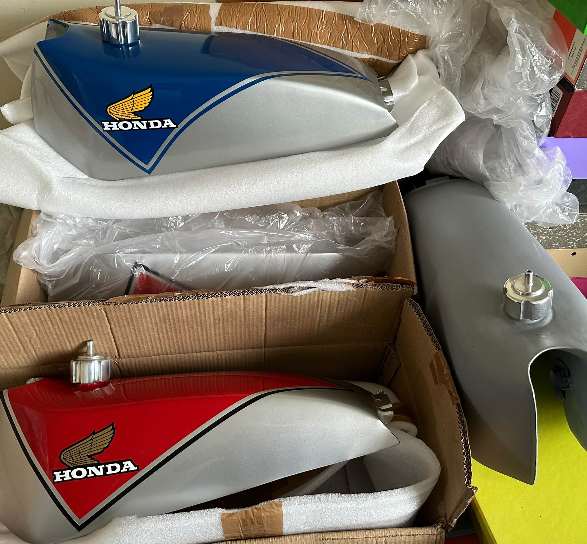Custom aluminum tank for Honda TLR200 and TL125