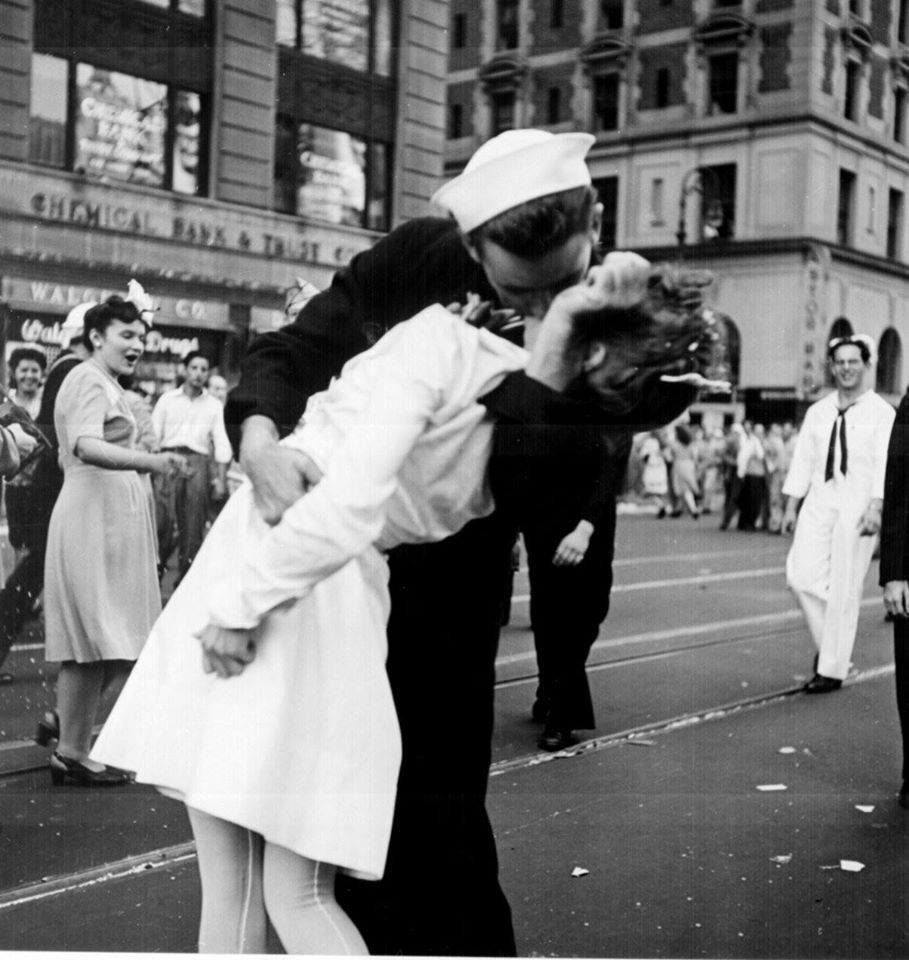 One of the most iconic photographs of World War II: The Kiss in