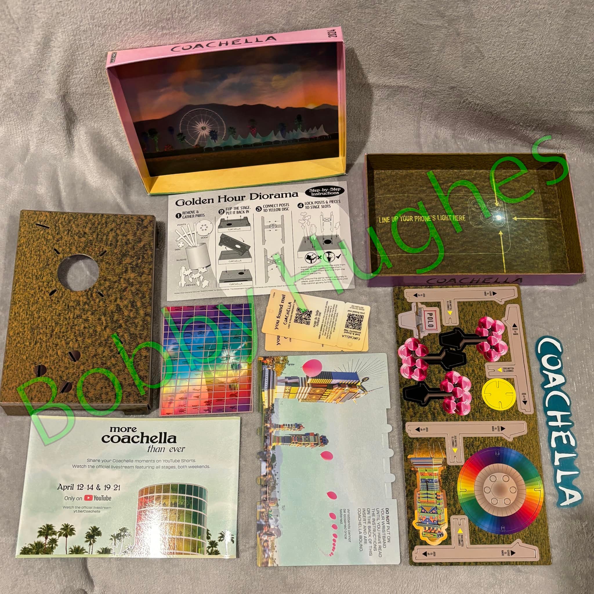 Coachella 2024 Wristband Box Complete Contents