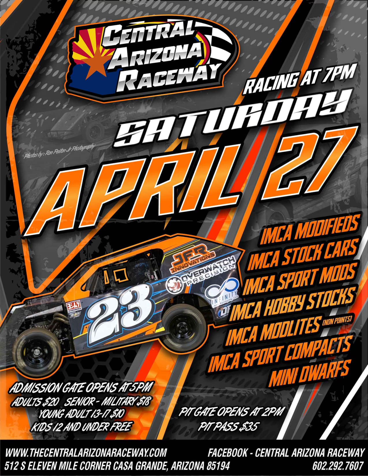 This Saturday night at 7pm we... - Central Arizona Raceway | Facebook