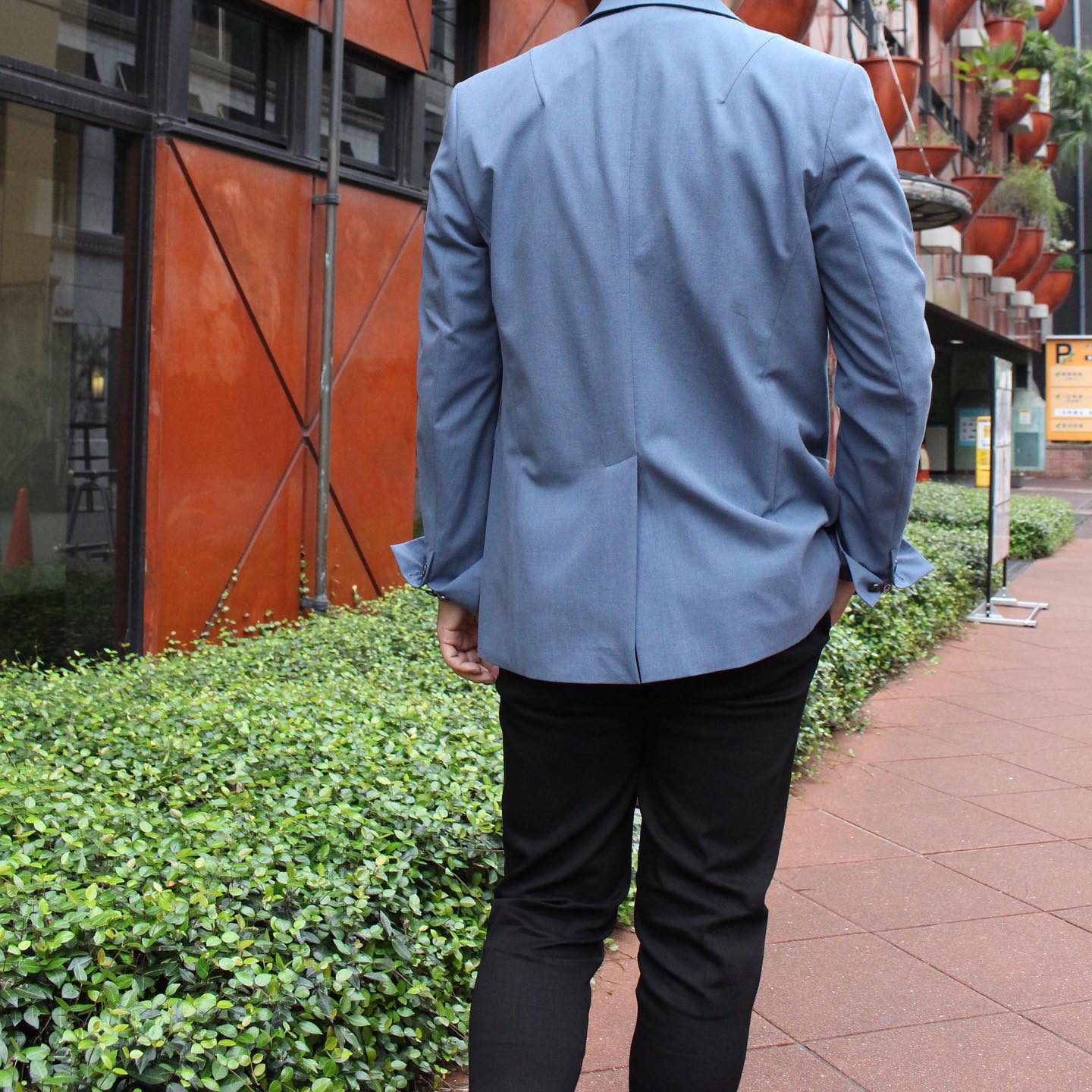 1PIU1UGUALE3 x LEON 軽SET UP JACKET ［SAX］styling 