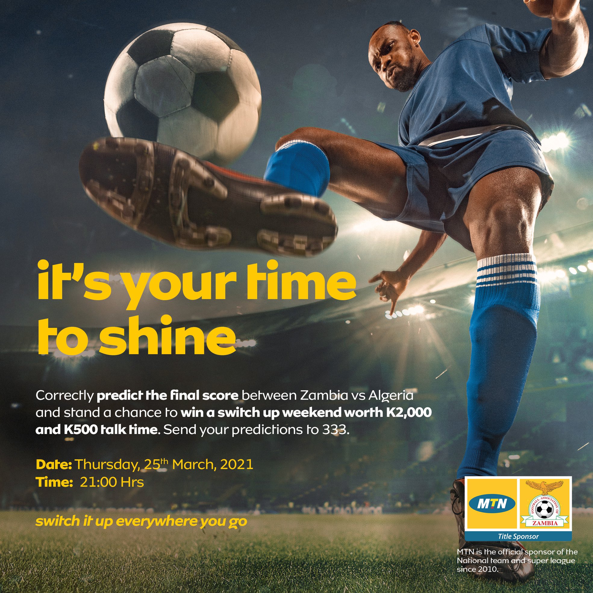 MTN Zambia - The Chipolopolo take on the Desert Foxes of...