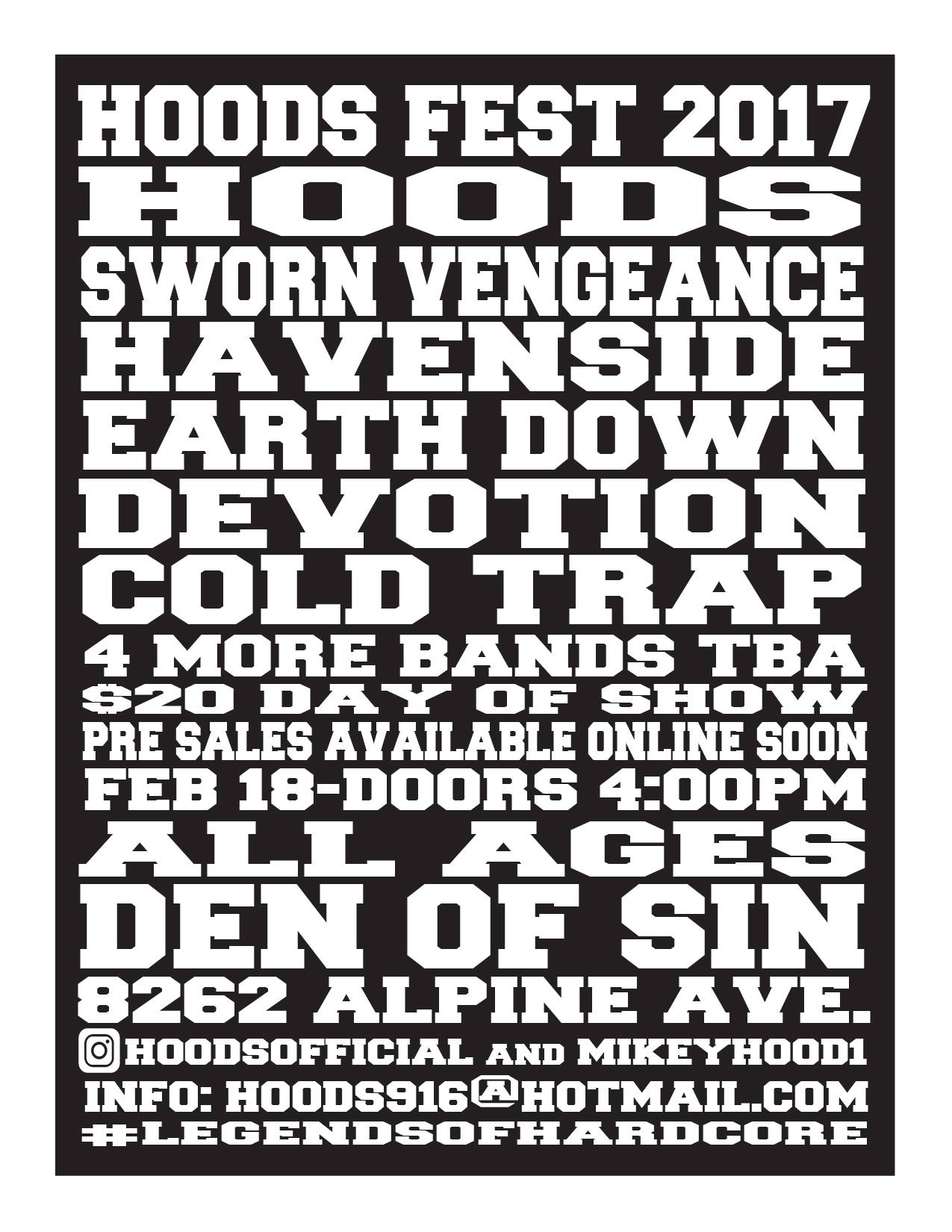Sworn Vengeance — 8262 Alpine Ave, Sacramento, CA 95826-4748, United States, 2017-02-18