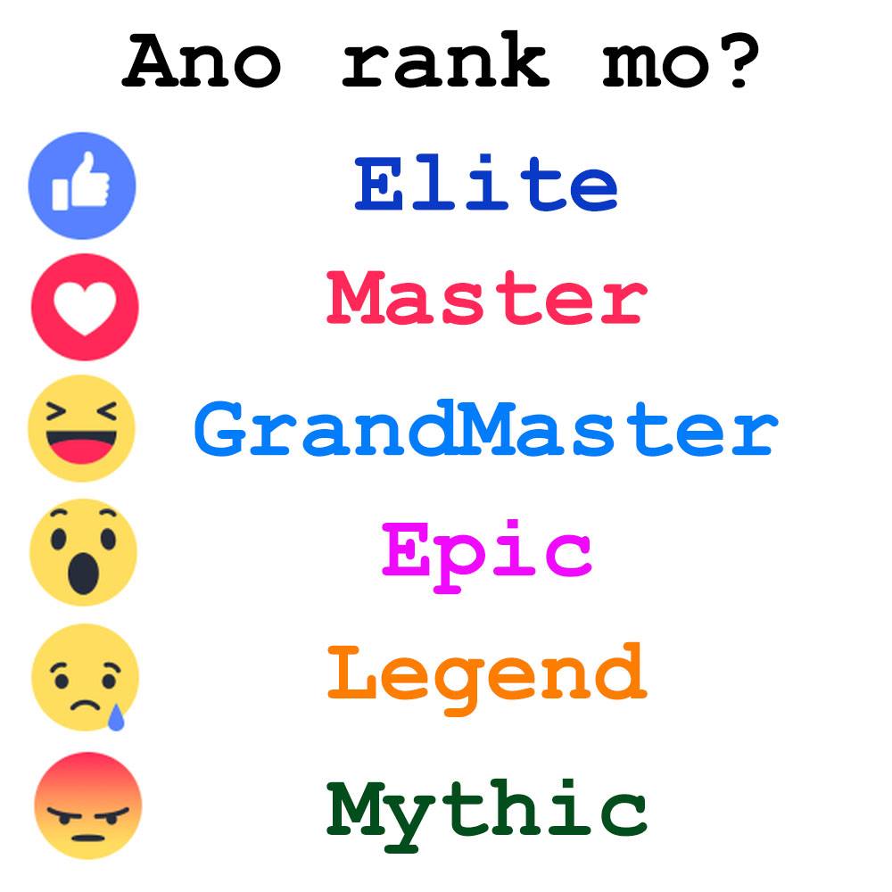 Insta - Mga lods, ano rank nyo? #MobileLegends