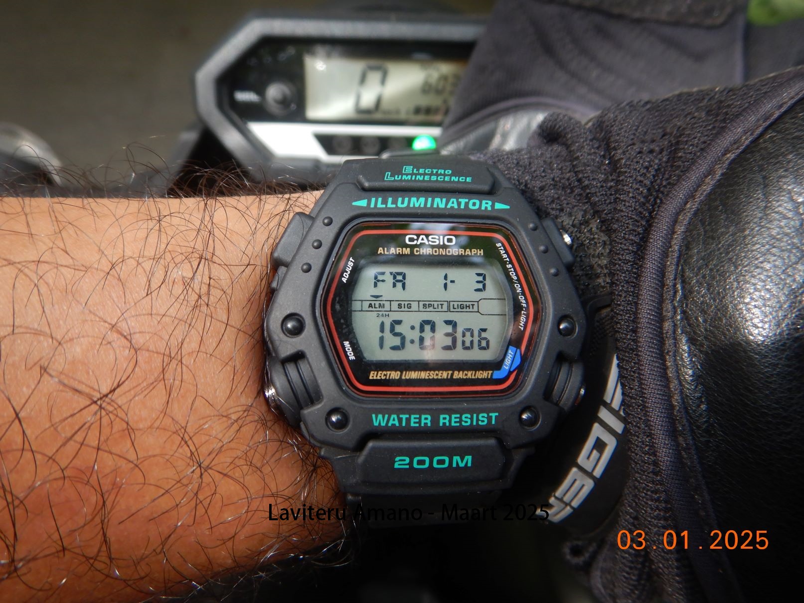 Casio DW-290 watch for work or motorcycle use