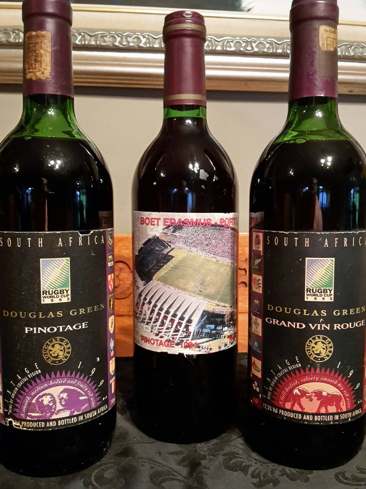 WINE COLLECTORS .... 1995 RUGBY WORLD CUP ... 3 sealed and highly 