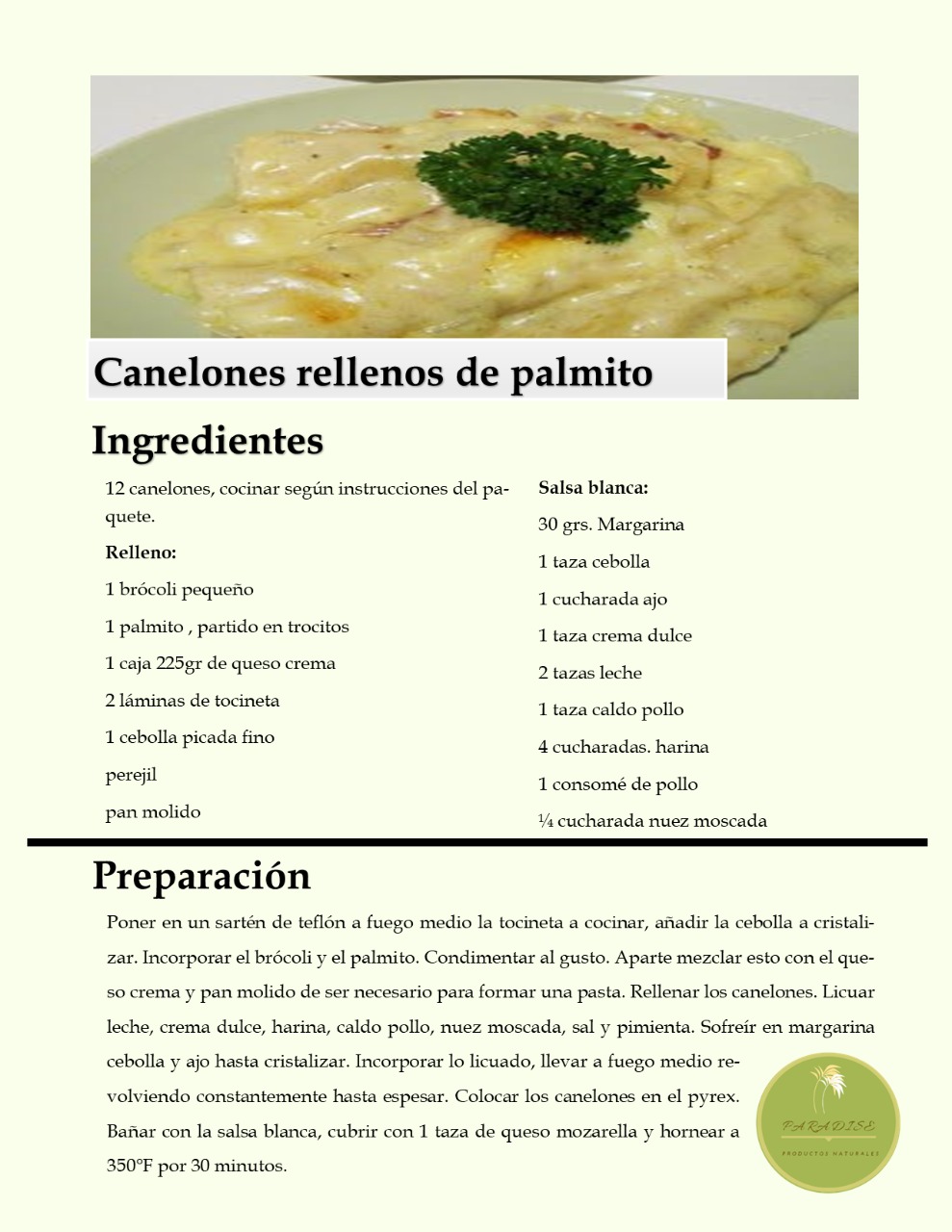 📌 Una receta sencilla, exquisita y... - Natural Paradise