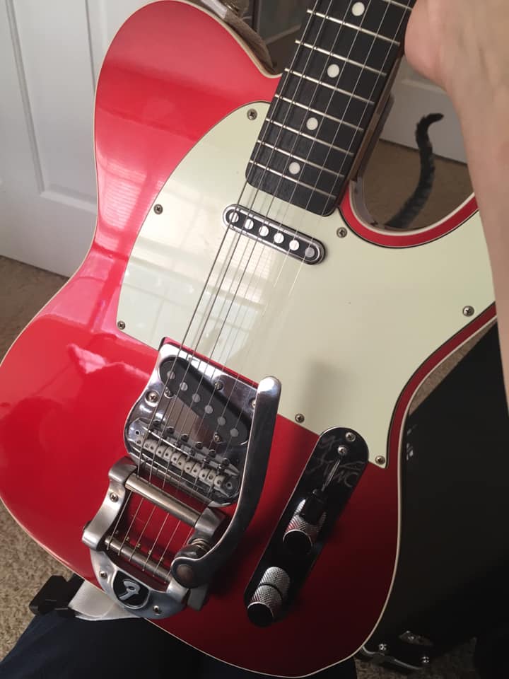 My Mavis telecaster probably a '62 reissue Binding body with Gotoh