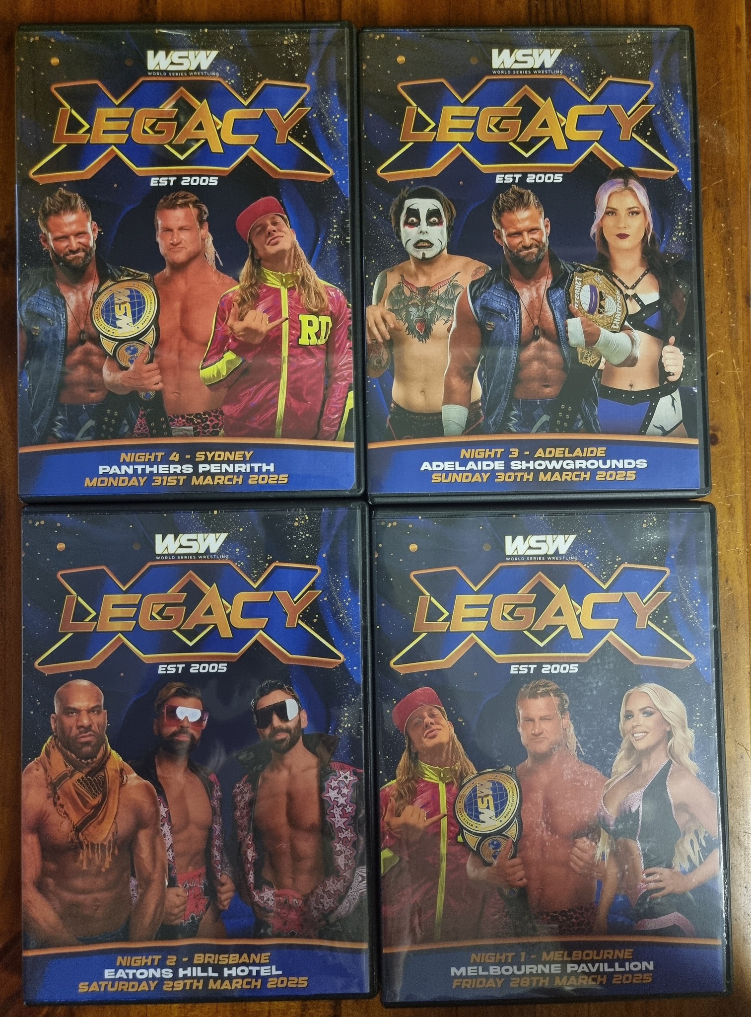 Wrestling dvd and bluray collection