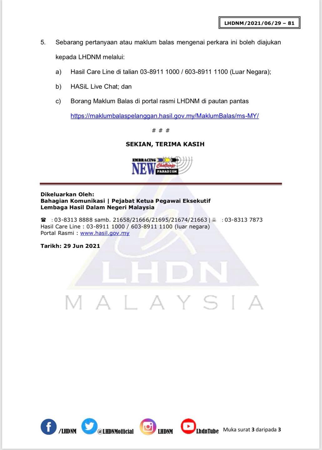 Lembaga Hasil Dalam Lembaga Hasil Dalam Negeri Malaysia