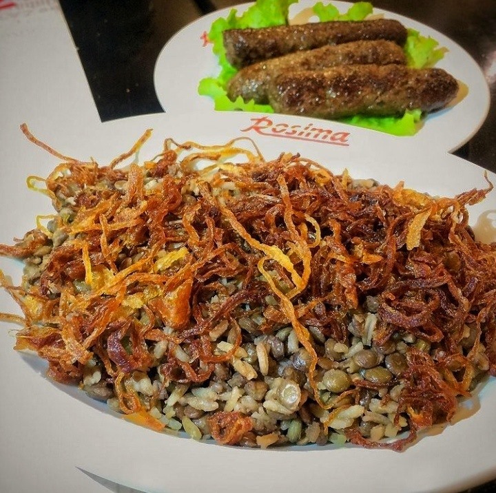 Rosima - Para o almoço de sábado! Arroz com lentilha, cebola dourada e ...