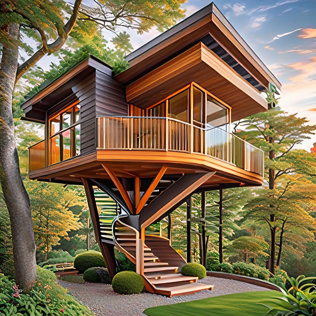 Modern tree house examples...🌲🌲🌲... - Tiny House Universe